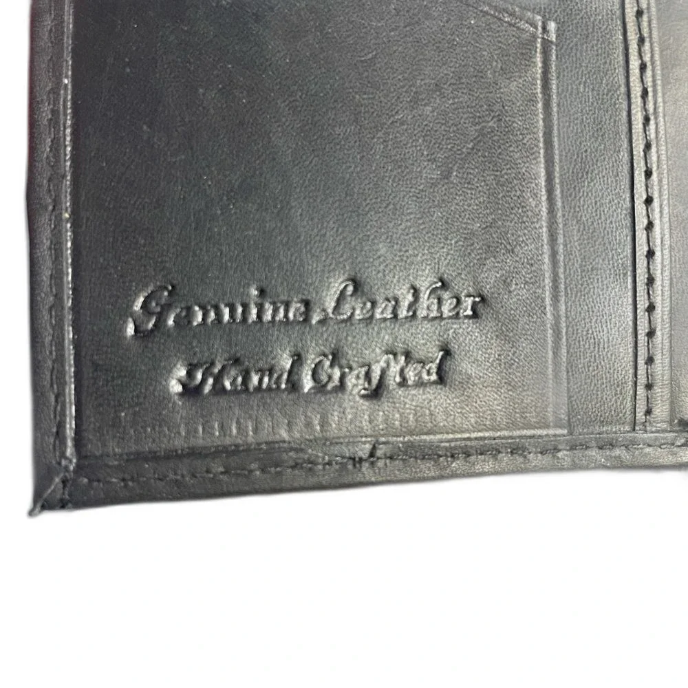 Vtg German Leather Trifold -Rare Eurocard “Deutschland” Credit card insert.